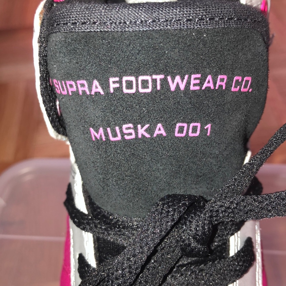 Supra black, pink and silver sneakers - Picture 2 of 4